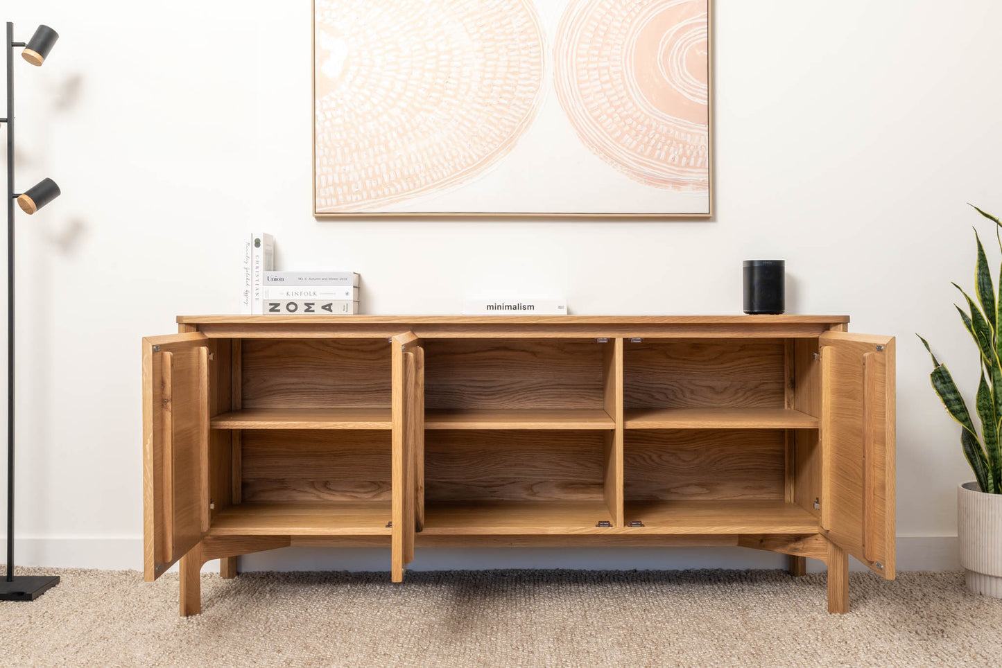 Achilles American Oak Sideboard & Buffet