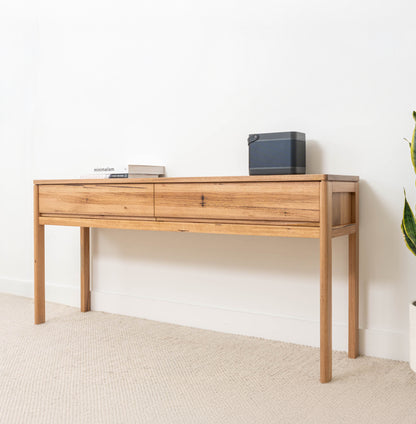 Athena Wormy Chestnut Hall Table