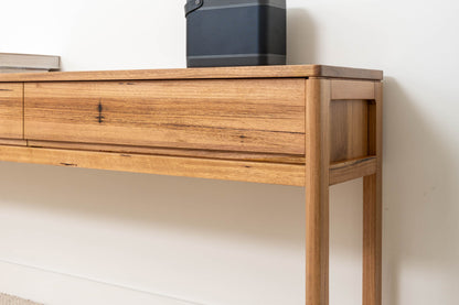 Athena Wormy Chestnut Hall Table