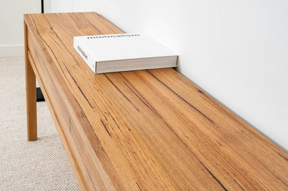 Athena Wormy Chestnut Hall Table