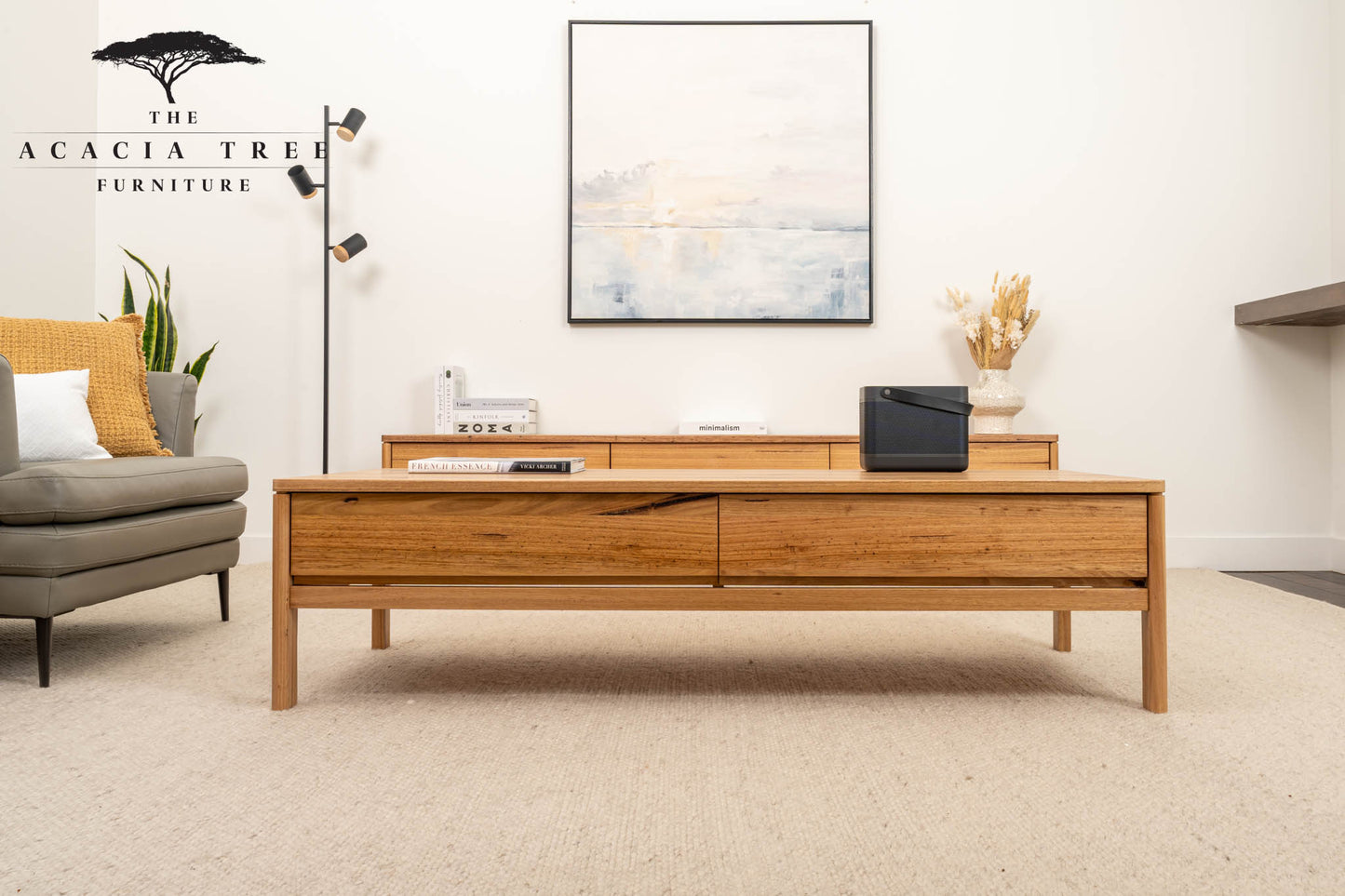 Athena Wormy Chestnut Coffee Table