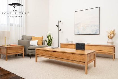 Athena Wormy Chestnut Coffee Table