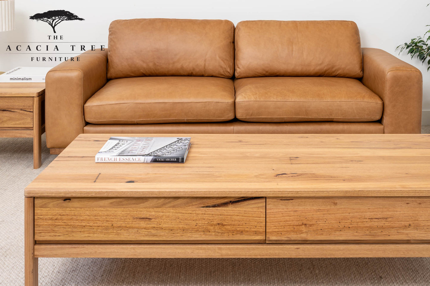 Athena Wormy Chestnut Coffee Table