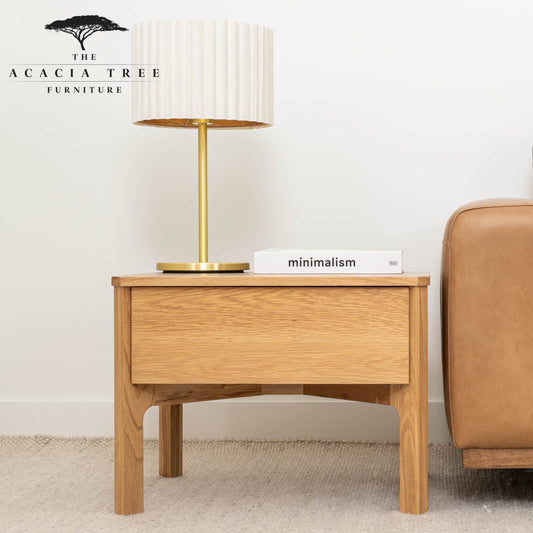 Achilles American Oak Lamp Table