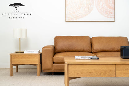 Achilles American Oak Lamp Table