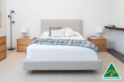 Yakka™️ Fully Upholstered With Headboard Floating Bed Frame - Made in Australia