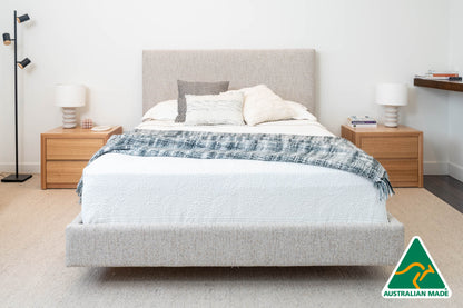 Yakka™️ Fully Upholstered With Headboard Floating Bed Frame - Made in Australia