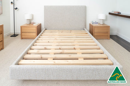 Yakka™️ Fully Upholstered With Headboard Floating Bed Frame - Made in Australia