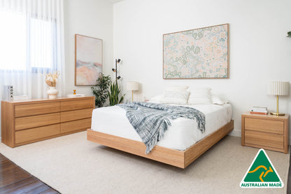 Yakka™️ Floating Bed Frame Solid Tasmanian Oak - Made in Australia