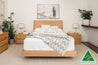 Yakka Timber Headboard Floating Bed Frame (Solid Tasmanian Oak) - Made in Australia