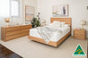 Yakka Timber Headboard Floating Bed Frame (Solid Tasmanian Oak) - Made in Australia