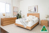 Yakka Timber Headboard Floating Bed Frame (Solid Tasmanian Oak) - Made in Australia