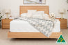 Yakka Timber Headboard Floating Bed Frame (Solid Tasmanian Oak) - Made in Australia