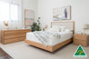 Yakka Oak and Fabric Bedroom Suite (Solid Tasmanian Oak)- Made in Australia