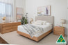 Yakka Upholstered Headboard Bedroom Suite (Solid Tasmanian Oak)- Made in Australia