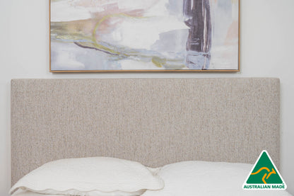 Yakka™️ Upholstered Headboard Floating Bed Frame (Solid Tasmanian Oak)- Made in Australia