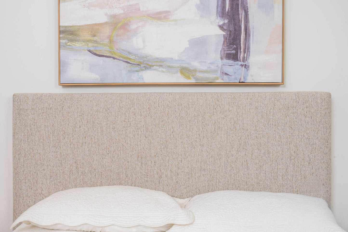 Yakka Upholstered Headboard Tasmanian Oak Bed Frame