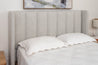 Yakka Fabric Wings Headboard Bedroom Suite Solid Tasmanian Hardwood- Made in Australia