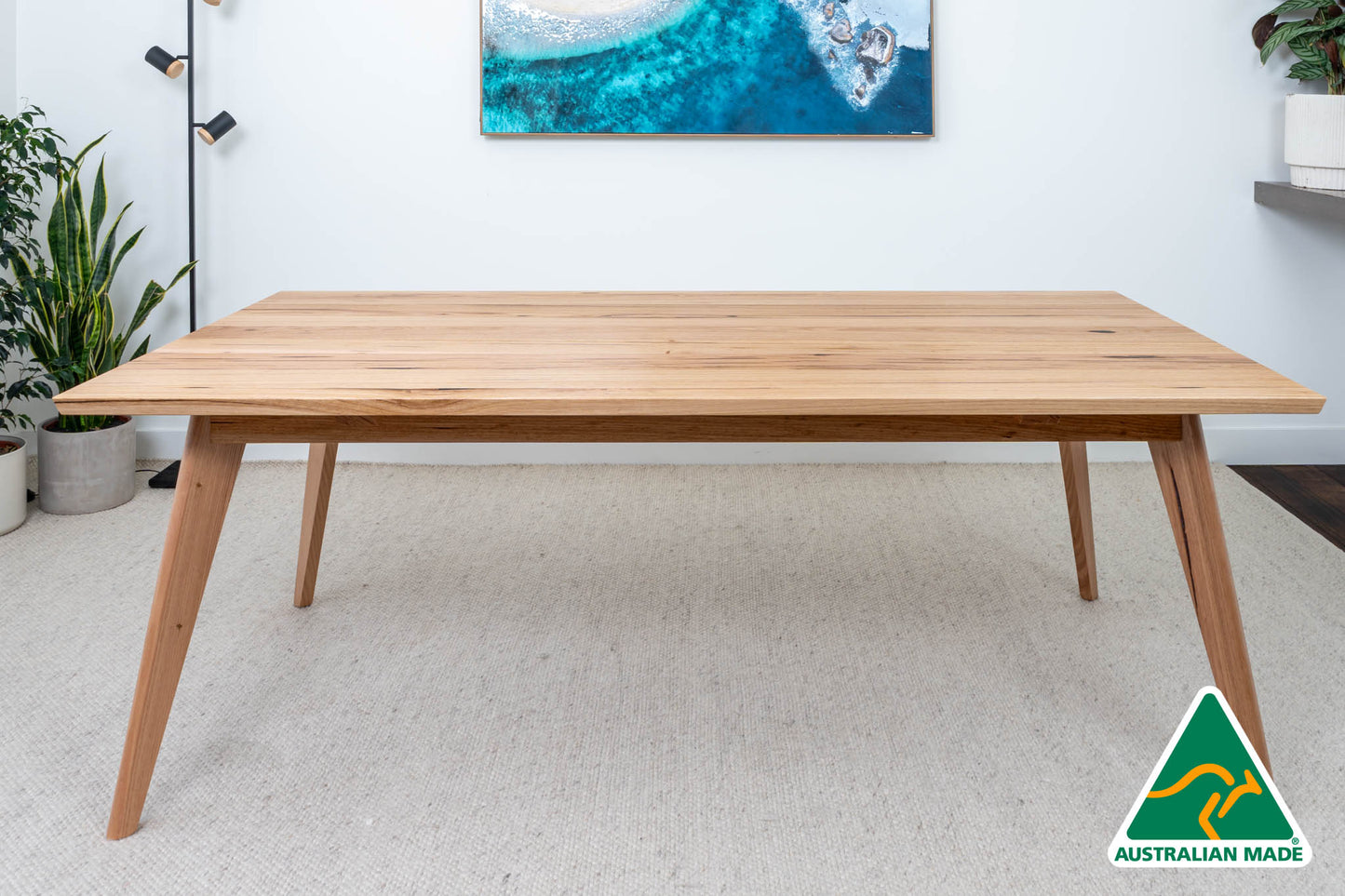 Layla Solid Australian Hardwood Dining Table - Made in Australia