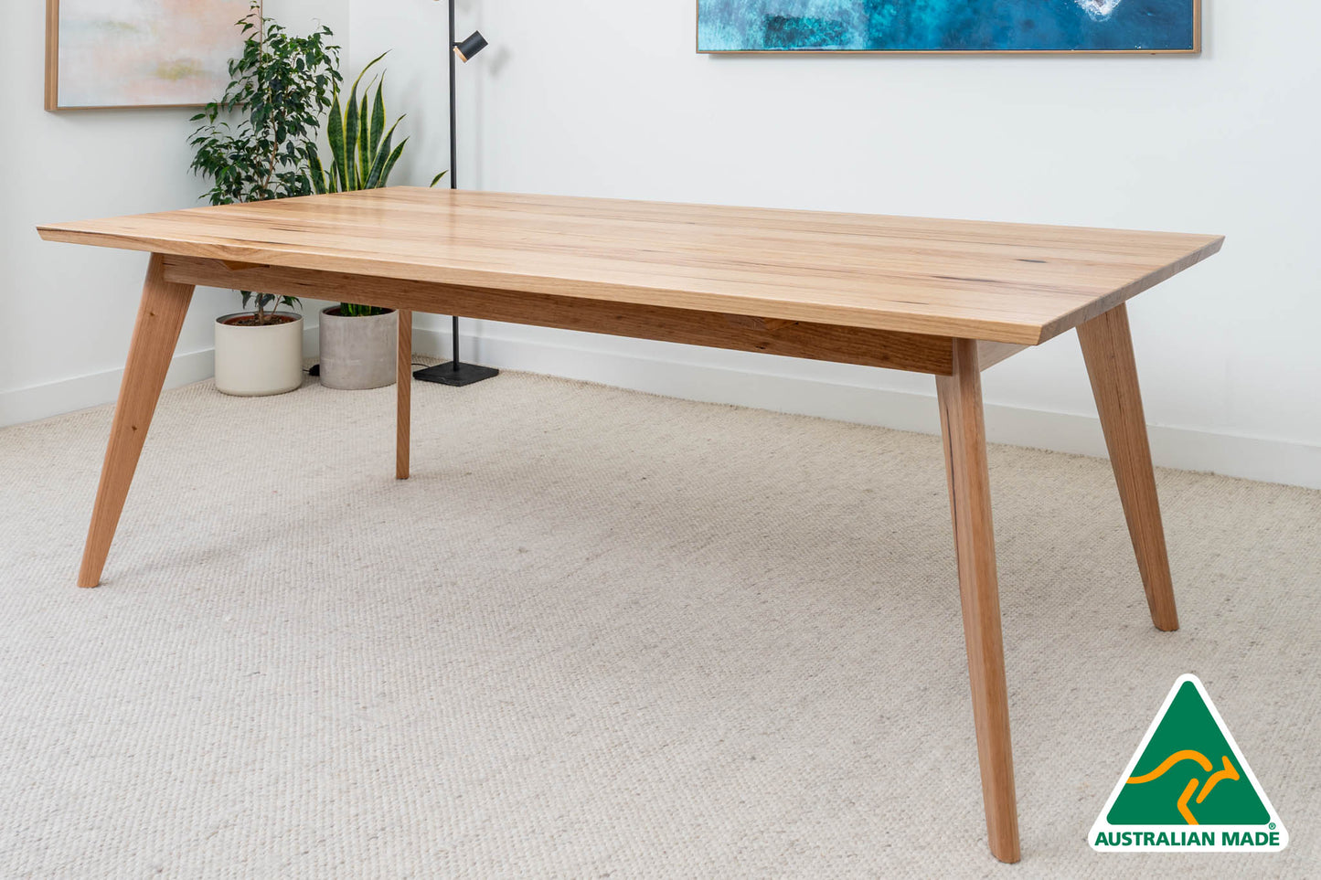 Layla Solid Australian Hardwood Dining Table - Made in Australia