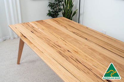 Ex Demo 2.1m Layla Solid Australian Messmate Dining Table - Made in Australia - Brisbane Showroom