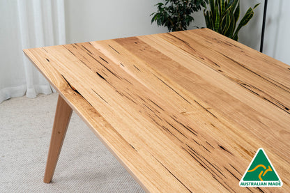 Ex Demo 2.1m Layla Solid Australian Messmate Dining Table - Made in Australia - Brisbane Showroom
