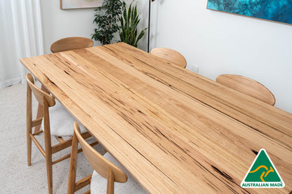 Ex Demo 2.1m Layla Solid Australian Messmate Dining Table - Made in Australia - Brisbane Showroom