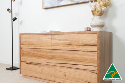 Cape Town 6 Drawer Dresser - Made in Australia