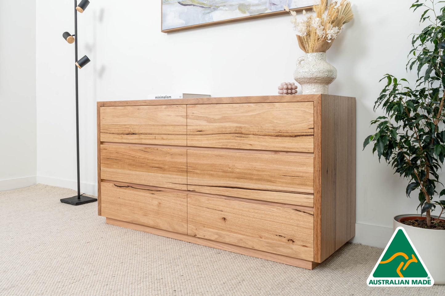 Cape Town 6 Drawer Dresser - Made in Australia