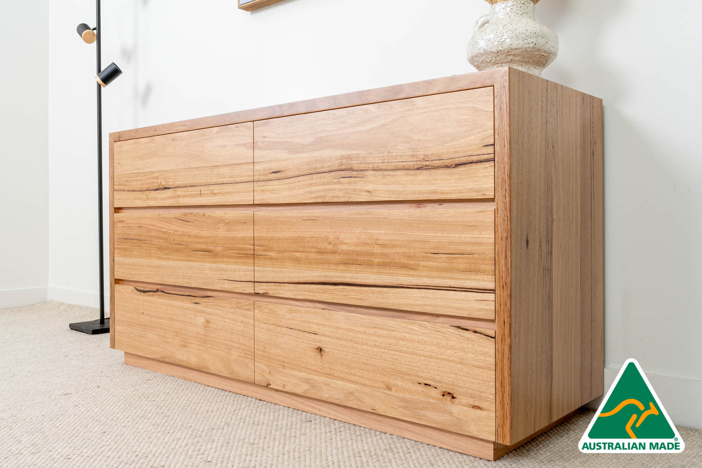 Cape Town 6 Drawer Dresser - Made in Australia