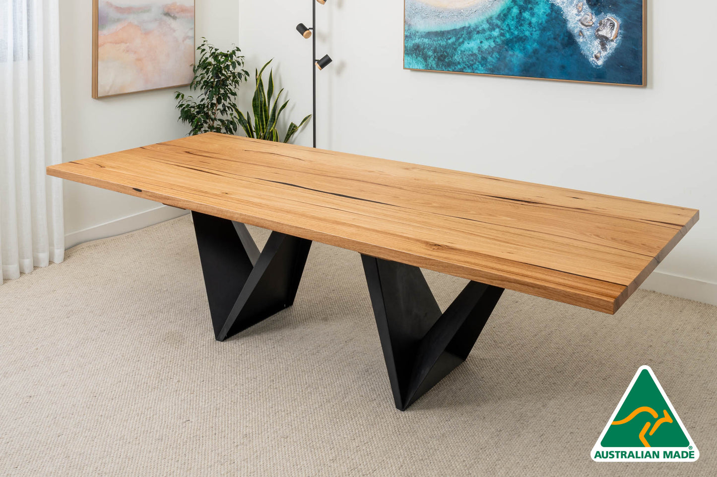 Vivo Solid Australian Hardwood Dining Table - Made In Australia