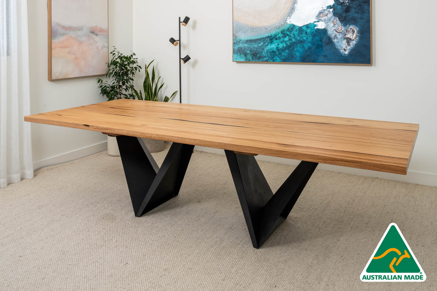 Vivo Solid Australian Hardwood Dining Table - Made In Australia