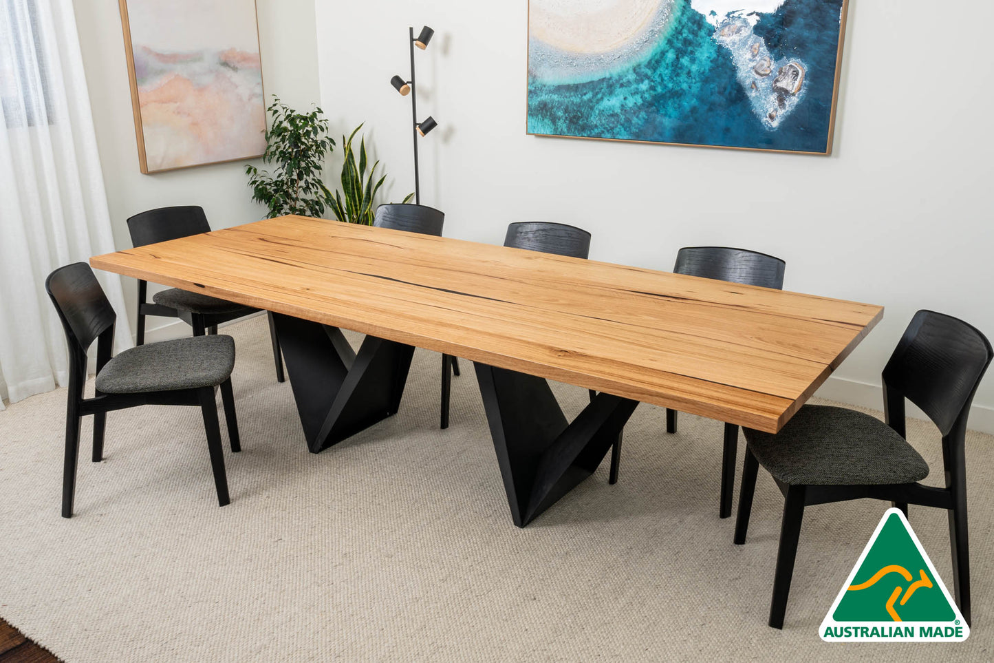 Vivo Solid Australian Hardwood Dining Table - Made In Australia