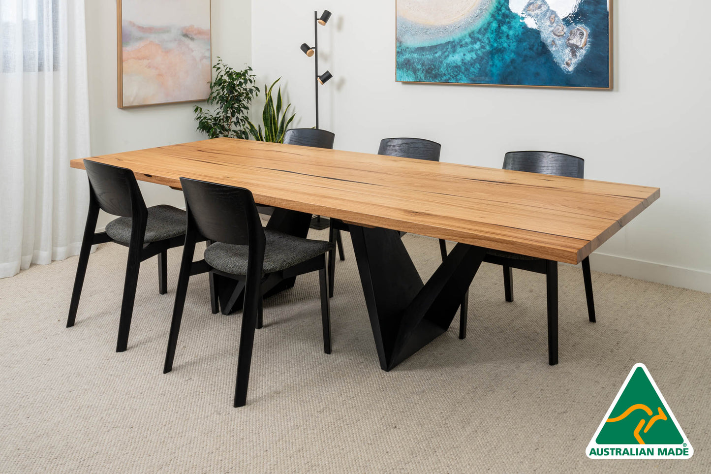 Vivo Solid Australian Hardwood Dining Table - Made In Australia