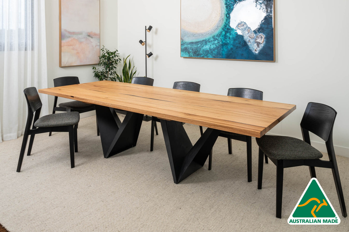 Vivo Solid Australian Hardwood Dining Table - Made In Australia