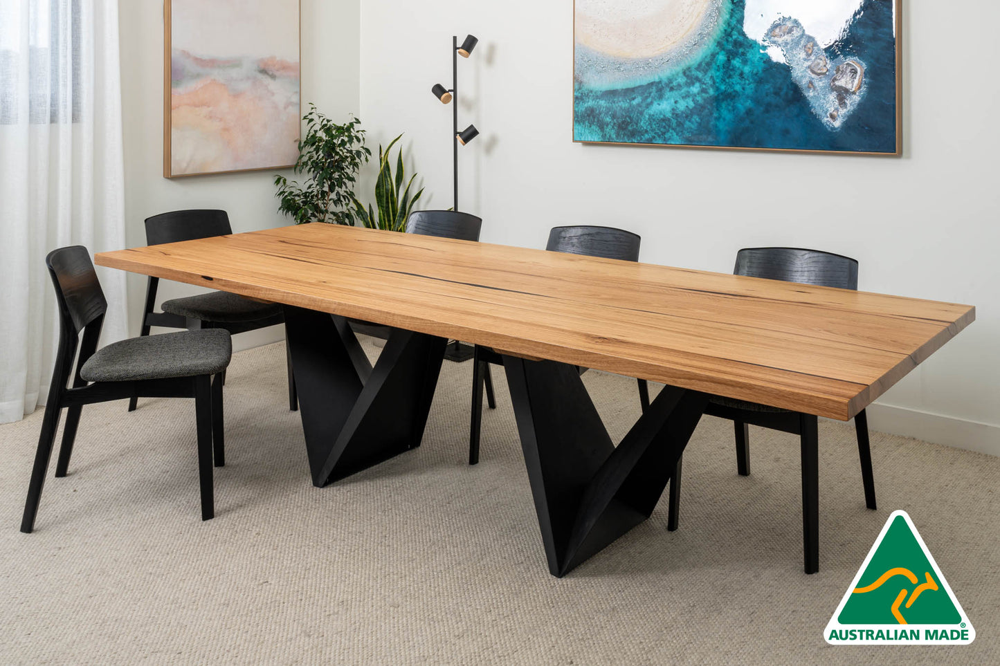 Vivo Solid Australian Hardwood Dining Table - Made In Australia