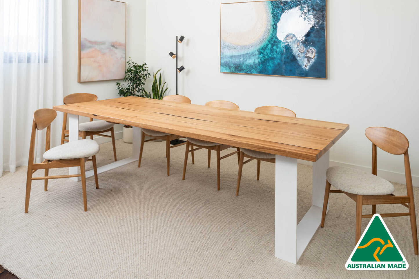 Nala Solid 40mm Dining Table - Made in Melbourne