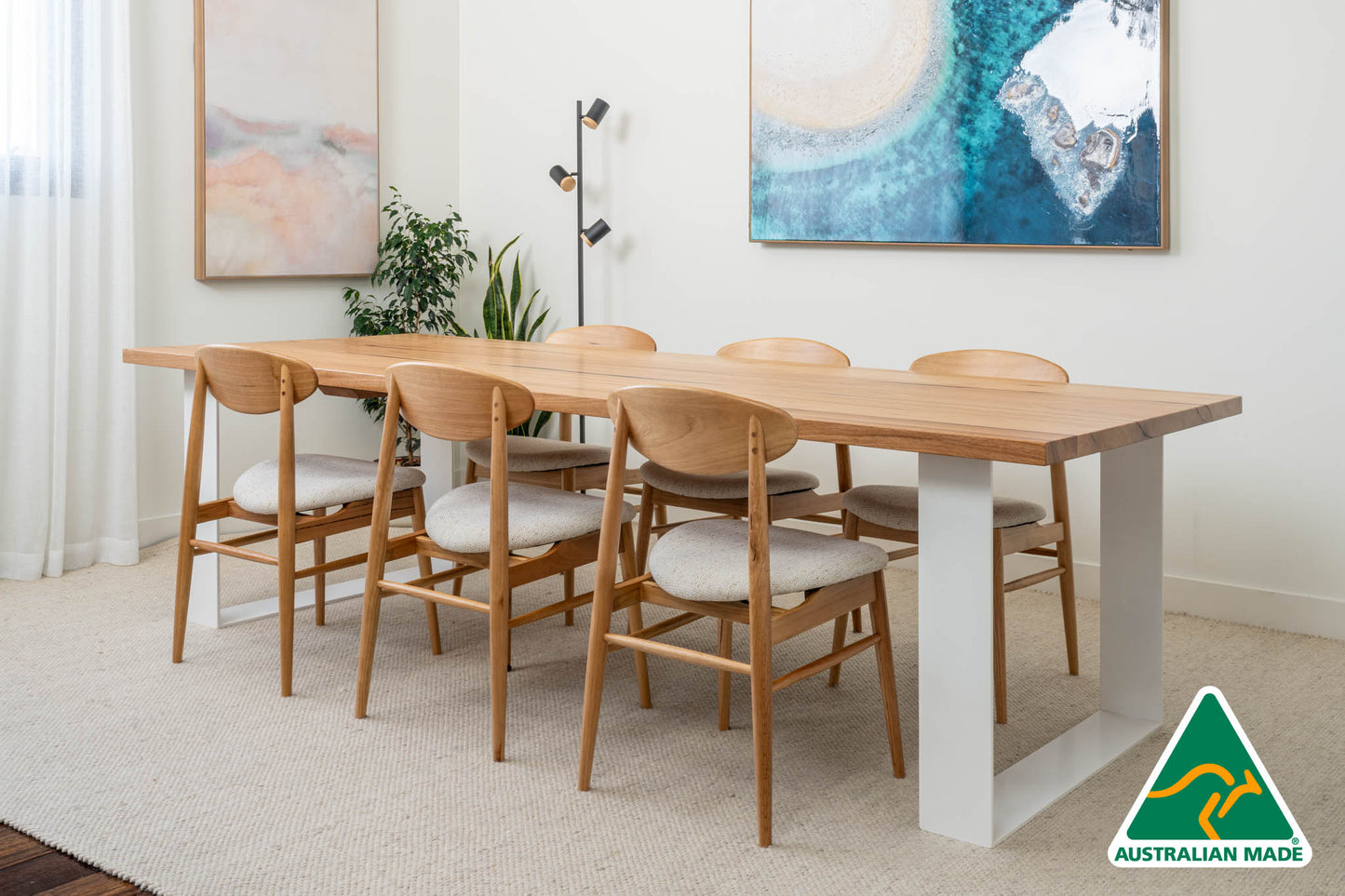 Nala Solid 40mm Dining Table - Made in Melbourne