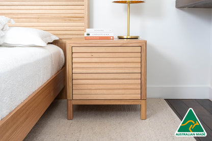 Luna 2 Drawer Bedside Table - Made In Australia