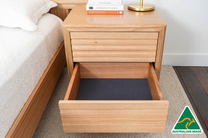 Luna 2 Drawer Bedside Table - Made In Australia