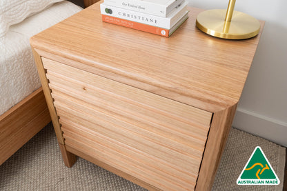 Luna 2 Drawer Bedside Table - Made In Australia