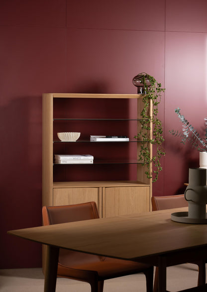 Eden American Oak Display Cabinet