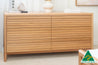 Luna Tasmanian Oak 6 Draw Dresser - Made in Australia