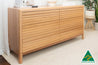 Luna Tasmanian Oak 6 Draw Dresser - Made in Australia