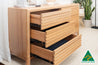 Luna Tasmanian Oak 6 Draw Dresser - Made in Australia