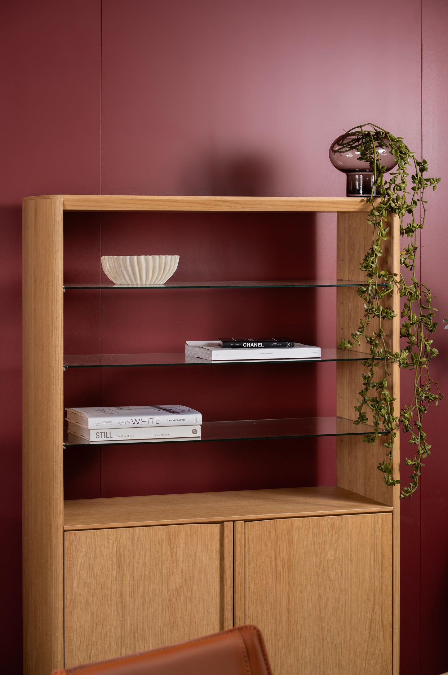 Eden American Oak Display Cabinet