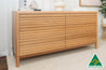 Luna Tasmanian Oak 6 Draw Dresser - Made in Australia