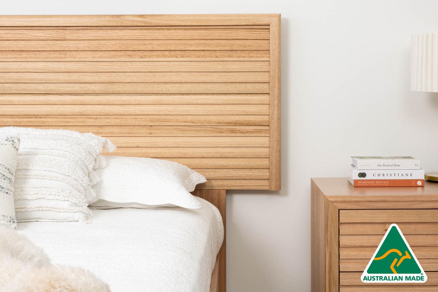 Luna Extended Headboard Bedroom Suite (Solid Tasmanian Oak)- Made in Australia