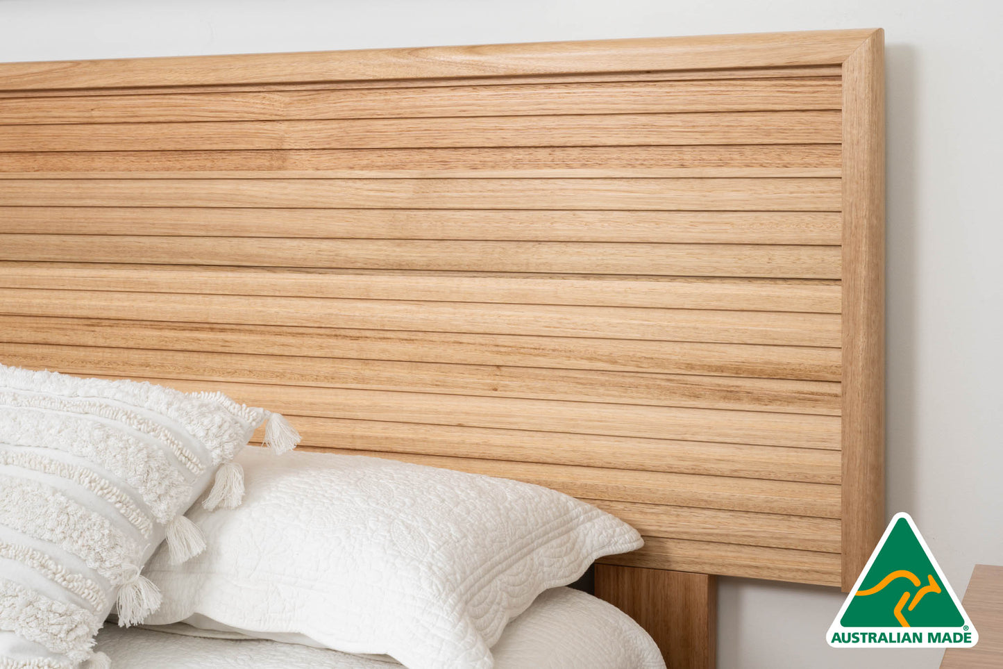 Luna Extended Headboard Bedroom Suite (Solid Tasmanian Oak)- Made in Australia