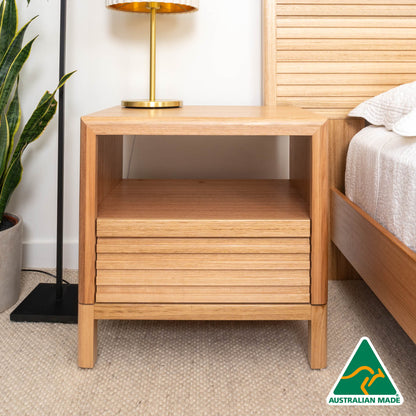 Luna 1 Drawer Bedside Table - Made In Australia